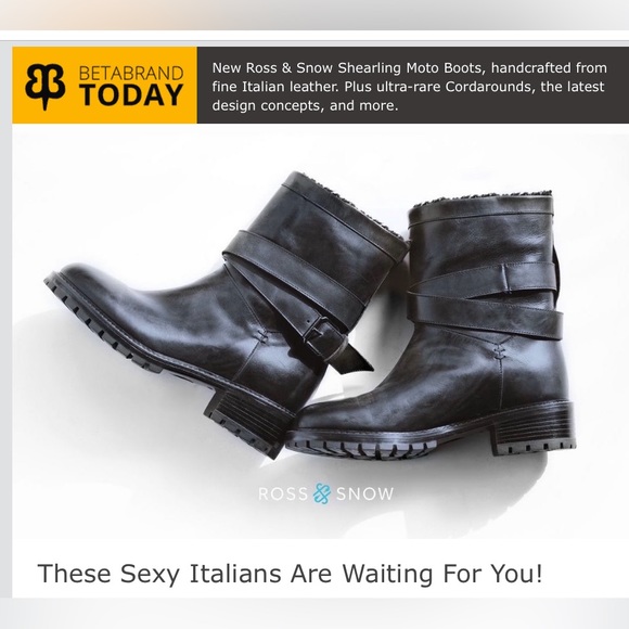 ROSS & SNOW Shearling Moto Boots - Picture 12 of 12